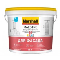 Краска Marshall MAESTRO BW фасадная, акрил., гл/мат 4,5л