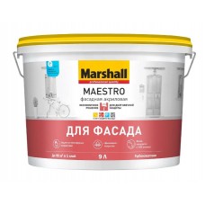 Краска Marshall MAESTRO BW фасадная, акрил., гл/мат 9л