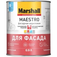 Краска Marshall MAESTRO BС фасадная, акрил., гл/мат 0,9л