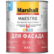 Краска Marshall MAESTRO BС фасадная, акрил., гл/мат 0,9л