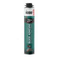 Клей-пена KUDO PROFF 28+ всесез.д/строит.блоков/кирп. 900гр