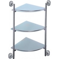 Полка 3-ярусная угл. стеклянная L1507-3