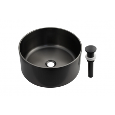 Мойка FABIA PROFI накл. кругл. 38*38см, графит, 1,2мм, глуб.160мм