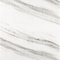 Панель самокл. 70*77*0,4см Черные полоски на белом