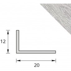 Угол арочный 20х12 2,7м  Идеал Ясень серый ПВХ