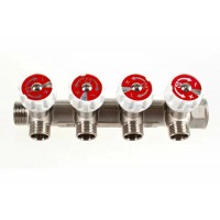 Коллектор регул. 3/4"х4 вых.  1/2" VTc.570 VALTEC
