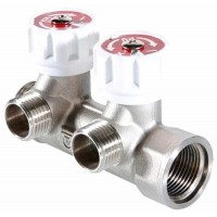 Коллектор регул. 3/4"х2 вых.  1/2" VTc.570 VALTEC