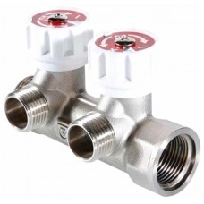 Коллектор регул. 3/4"х2 вых.  1/2" VTc.570 VALTEC