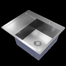 Мойка 60х50 (3,0) вып 3 1/2  MIXLINE PRO 22см с сиф. сатин, прав.