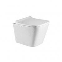 Унитаз подвесн. б/ободк. Azario Teramo +сиденье микрол. (квадр.)