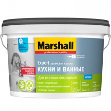 Краска Marshall EXPORT Кухни и Ванные BW лат., мат, 2,5л