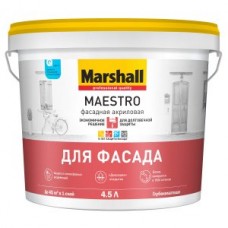 Краска Marshall MAESTRO BС фасадная, акрил., гл/мат 4,5л