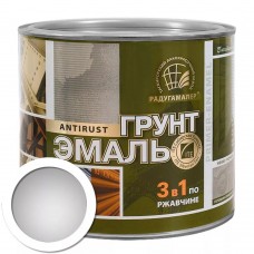 Грунт-эмаль 3 в 1 Радуга белая, 0,9 кг