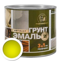 Грунт-эмаль 3 в 1 Радуга желтая, 1,9 кг