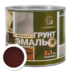 Грунт-эмаль 3 в 1 Радуга красно-коричневая, 0,9 кг