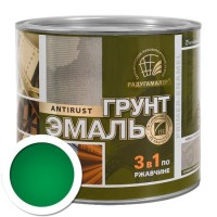 Грунт-эмаль 3 в 1 Радуга парижская зелень, 0,9 кг