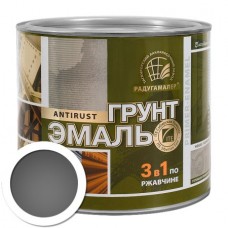 Грунт-эмаль 3 в 1 Радуга серая, 6 кг