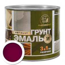 Грунт-эмаль 3 в 1 Радуга спелая вишня, 0,9 кг