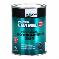 Грунт-эмаль по ржавчине 3 в 1 Экодом серая, 1 кг