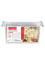 Гирлянда Vegas 24V "Занавес" 192 теплых LED ламп,1*4м, 6нитей, прозрач/провод