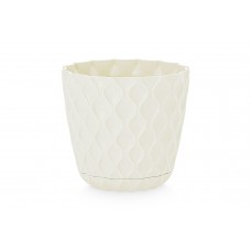 Горшок для цветов с поддоном Wave 0,65 л d115, в ассортименте