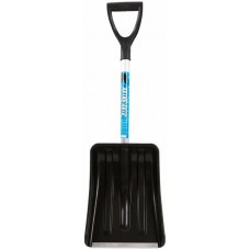Лопата снеговая Инструм-Агро Актив-Авто с алюминиевой планкой и черенком, V-ручкой