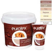 Шпатлевка для дерева EUROTEX белый, 0,225 кг Шпатлевка для дерева EUROTEX белый, 0,225 кг