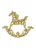 Украшение елочное "Лошадка-качалка" 15см